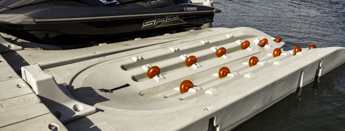 Connect-a-Port XL6 drive-on jet ski dock sold by Florida Docks - in Cocoa Beach 