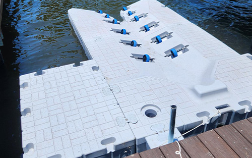 Snap Port drive-on jet ski dock sold by Florida Docks - in Tampa 