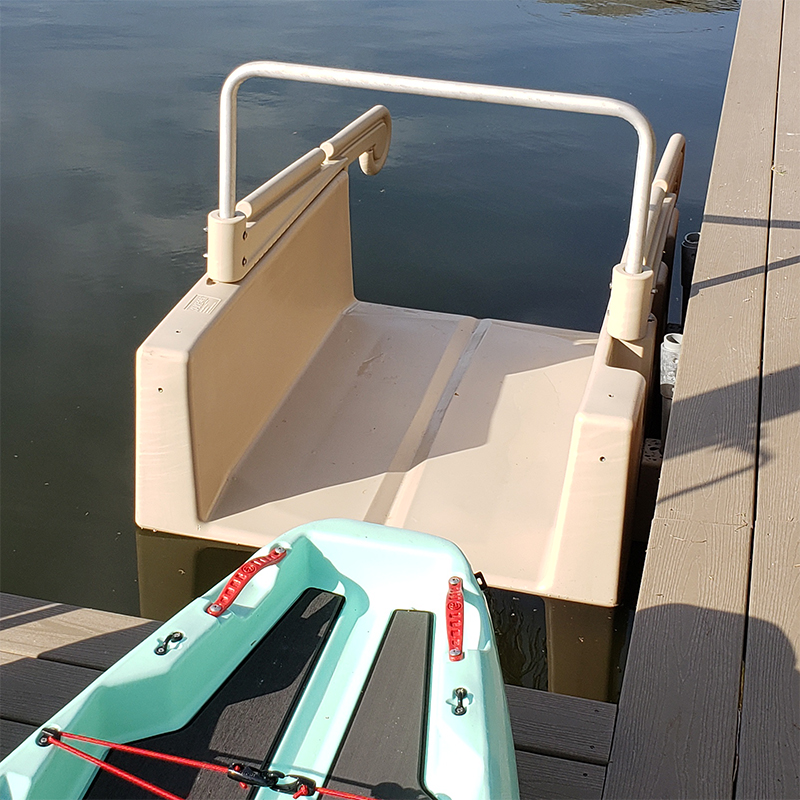 drive on floating kayak launch dock